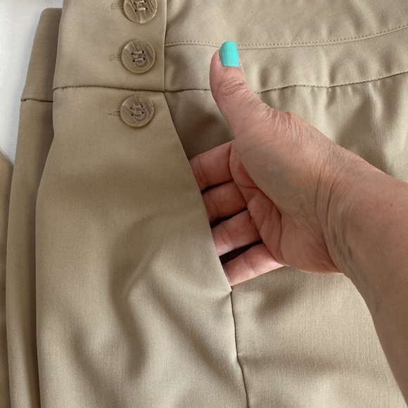 Sharagano Tan Dressy Slacks Size 12 - Picture 2 of 10